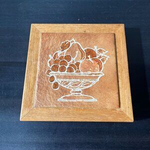 MCM Ceramic Tile Trivet // Italy Semigres // Vintage 1970s